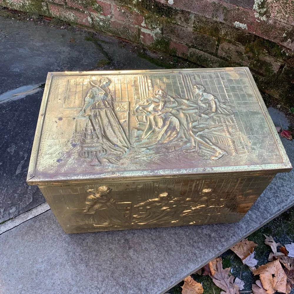Brass embossed box